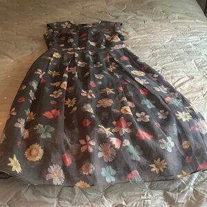 RACHEL Rachel Roy Black Floral Formal Dress